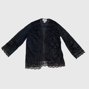 Vintage Undercover Wear Black Lacy Lingerie Robe